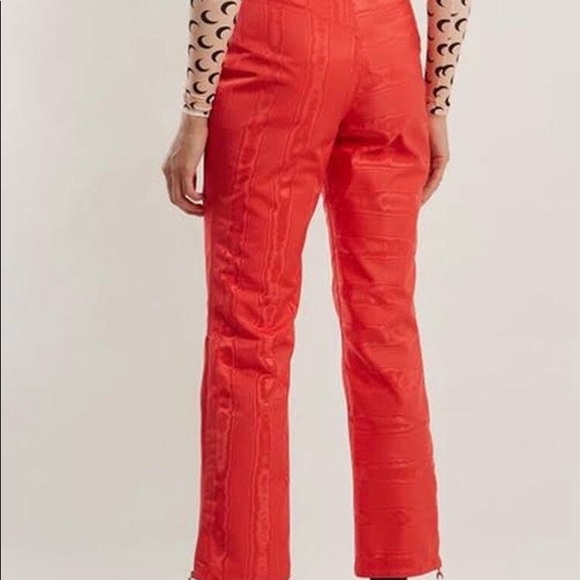 SOLD!! Marine serrre red moire trousers - Picture 3 of 6